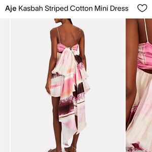 AJE Kasbah Sunset Stripe Dress | AU 14